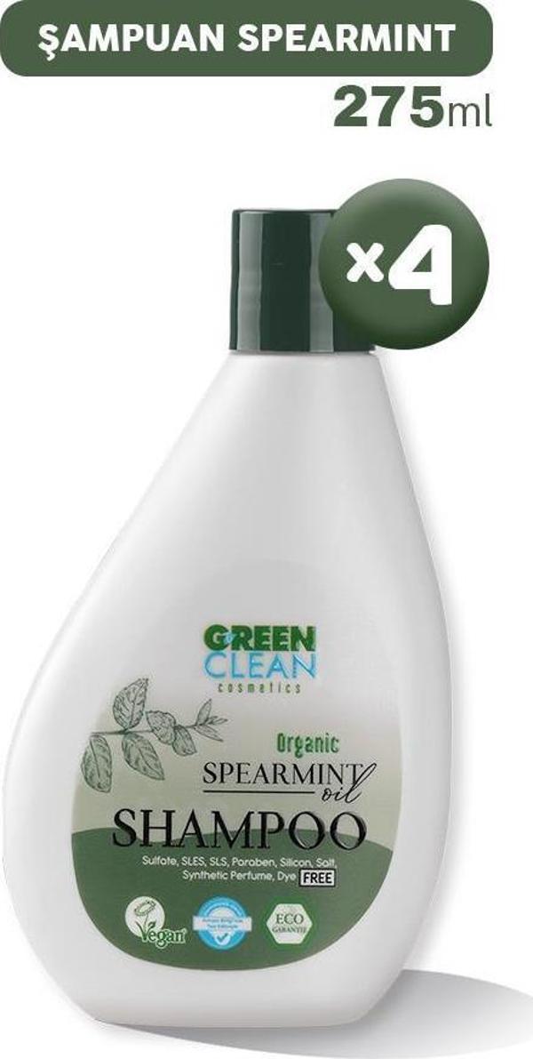 Green Clean Şampuan Spearmint 275 ml x 4 - Image 1