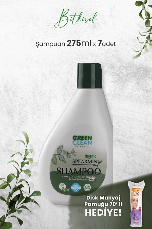 Green Clean Şampuan Spearmint 275 ml x 7 Adet ve Hediyeli - Image 1