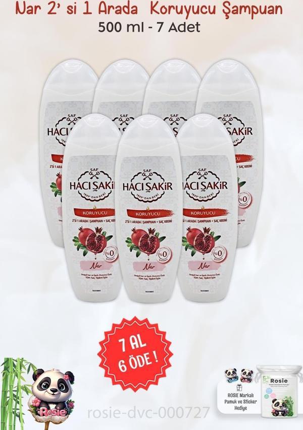 Hacı Şakir Nar 2si 1 Arada Şampuan Koruyucu 500 ml ve ROSIE - Image 1