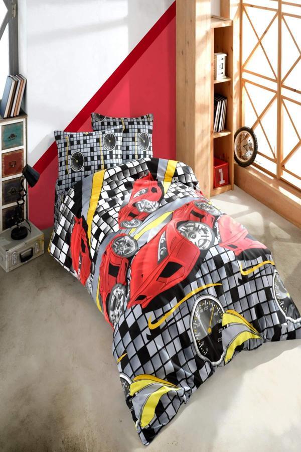 Ranforce Speed Kırmızıi Tek  Kişilik Nevresim Seti - Image 1
