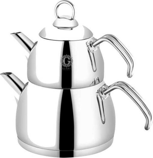 Glore P04 Benevento Büyük Boy Çaydanlık-Krom - Image 1