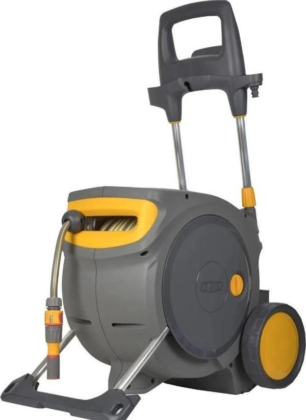 Hozelock 100488H Tekerlekli 35 M Hortumlu Otomatik Geri Sarmalı Hortum Toplama Makara Seti - Image 1