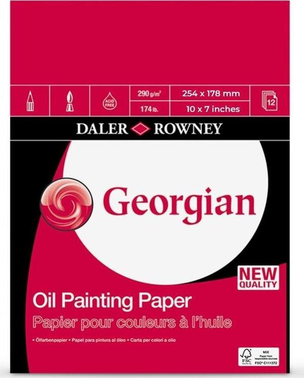 Daler Rowney Georgian Yağlı Boya Blok 250gr. - 12 Yaprak - Image 1