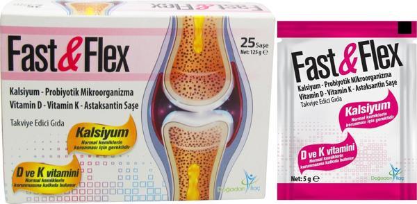 Fastflex Probiyotik D3K2 Astaksantin Kalsiyum içeren 25 Saşe - Image 1