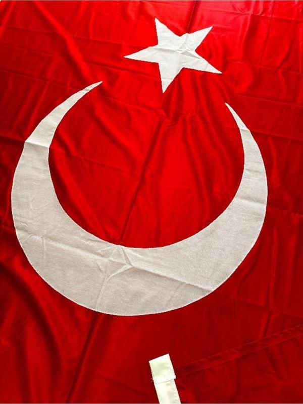 Yıldızsan Bayrak 150x225 Cm Raşel Kumaş Türk Bayrağı 1. Kalite Kumaş Dikim - Image 1