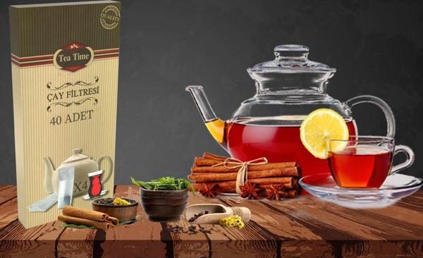 Çay Filtresi 10 Kutu 40'lı 400 Adet Filtre Large Boy Premium Kalite Çay Poşeti - Image 1