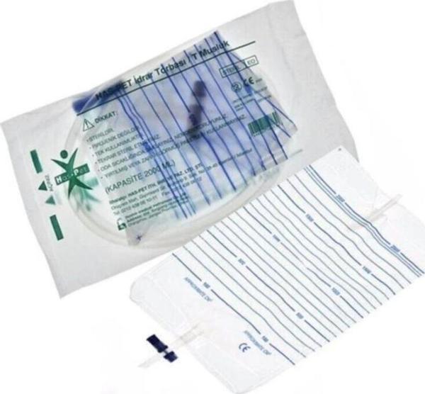 Haspet İdrar Torbası (Düz Musluk) 10'lu - Image 1