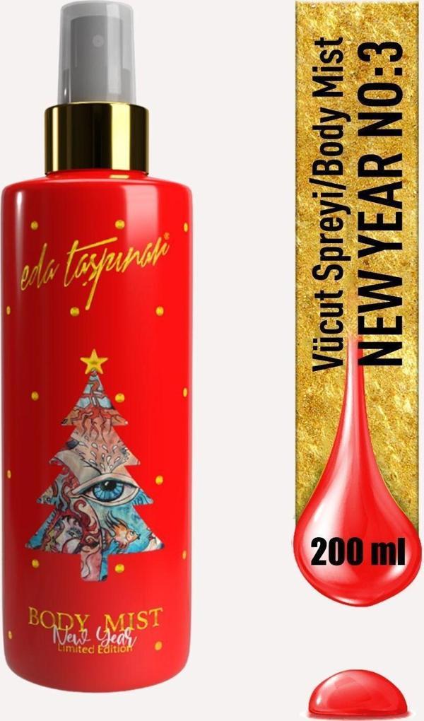 New Year Red No:3 Body Mist Yılbaşı Vücut Spreyi -200 ML (EGY0009) - Image 1