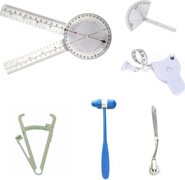 Fizyoterapistler İçin Gonyometre Pinwhell Mezura Eğitim ve Ölçüm Set 6 - Image 1