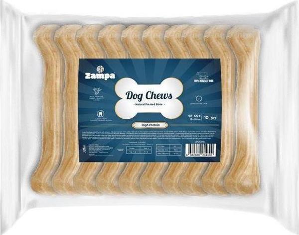 Zampa Natürel Press Kemik Köpek Ödülü 10 lu 90-100g - Image 1