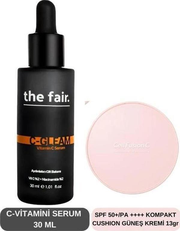 the fair. C Vitamini Aydınlatıcı Gözenek Bakım ve Kompakt Güneş Kremi Set - Image 1