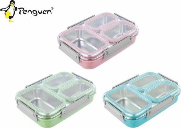 Penguen Üç Bölümlü Yemek Sefer Tası 1305 - Image 1