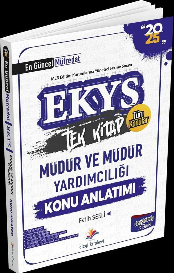 2025 MEB EKYS Müdür ve Müdür Yardımcılığı Konu Anlatımı Fatih Sesli  - Dizgi Kitap Yayınları - Image 1
