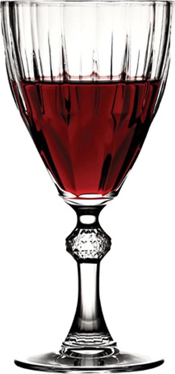 Paşabahçe 44767 diamond ayaklı su bardak - kadeh meşrubat bardağı 6 lı - Image 1