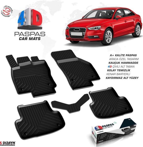 Audi A3 4D Havuzlu Paspas 2012-2020 HB SD A+ Kalite - Image 1
