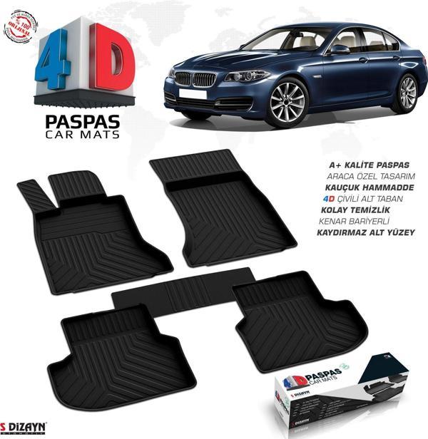 Bmw 5 Serisi F10 Makyajlı 4D Havuzlu Paspas 2013-2016 A+Kalite - Image 1