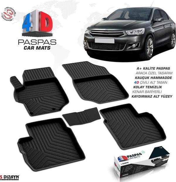 Citroen C-Elysee 4D Havuzlu Paspas 2013 ve Üzeri A+Kalite - Image 1