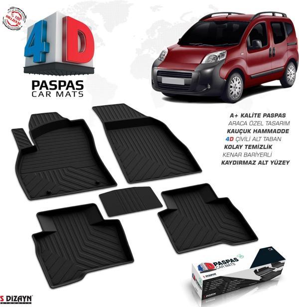 Citroen Nemo 4D Havuzlu Paspas Siyah A+Kalite - Image 1