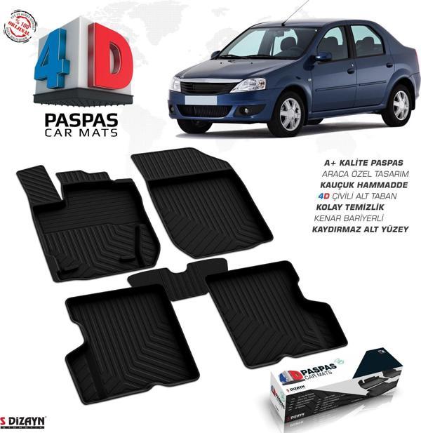 Dacia Logan 4D Havuzlu Paspas 2005-2012 A+Kalite - Image 1