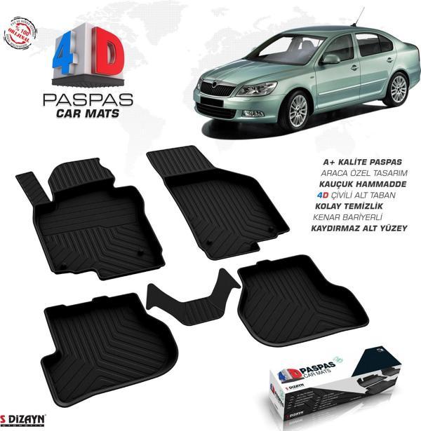 Skoda Octavia A5 4D Havuzlu Paspas 2008-2013 A+Kalite - Image 1