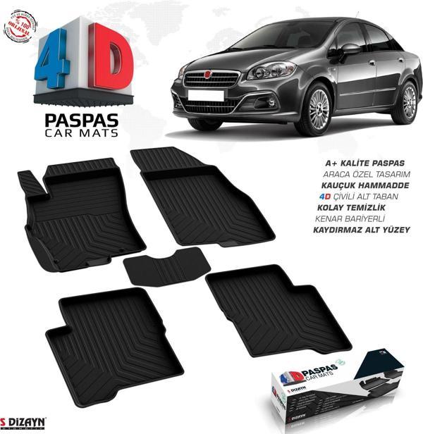Fiat Linea 4D Havuzlu Paspas 2007-2018 A+Kalite - Image 1