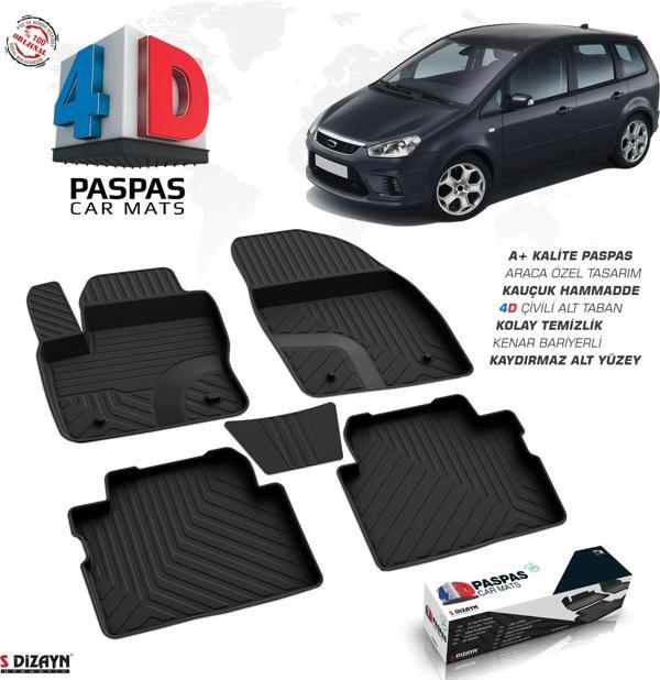 Ford C-Max 4D Havuzlu Paspas 2003-2010 A+Kalite - Image 1