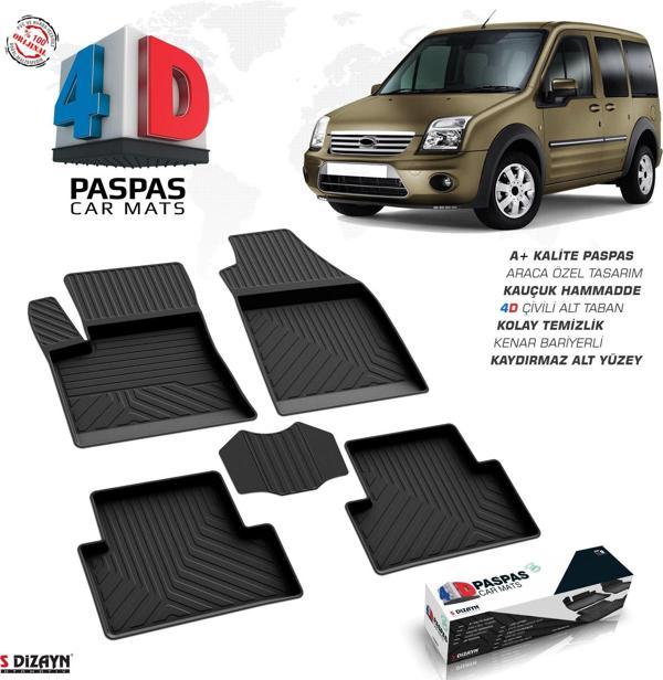 Ford Connect 4D Havuzlu Paspas 2002-2014 A+Kalite - Image 1
