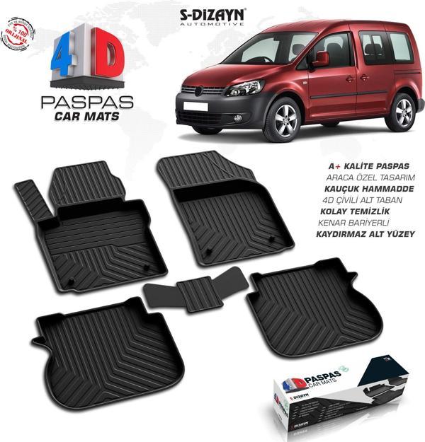 VW Caddy 4D Havuzlu Paspas 2004-2019 - Image 1
