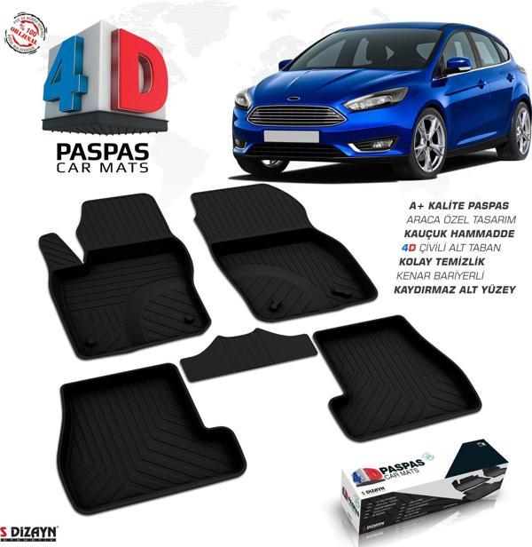Ford Focus 3 Makyajlı HB 4D Havuzlu Paspas 2015-2018 A+Kalite - Image 1