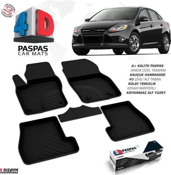 Ford Focus 3 SD 4D Havuzlu Paspas 2011-2014 A+Kalite - Image 1