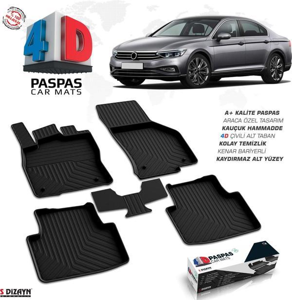 VW Passat B8.5 4D Havuzlu Paspas 2019 ve Üzeri A+Kalite - Image 1