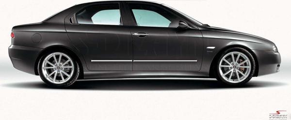 S-Dizayn Alfa Romeo 156 Kapı Koruma Çıtası Krom 1997-2007 - Image 1