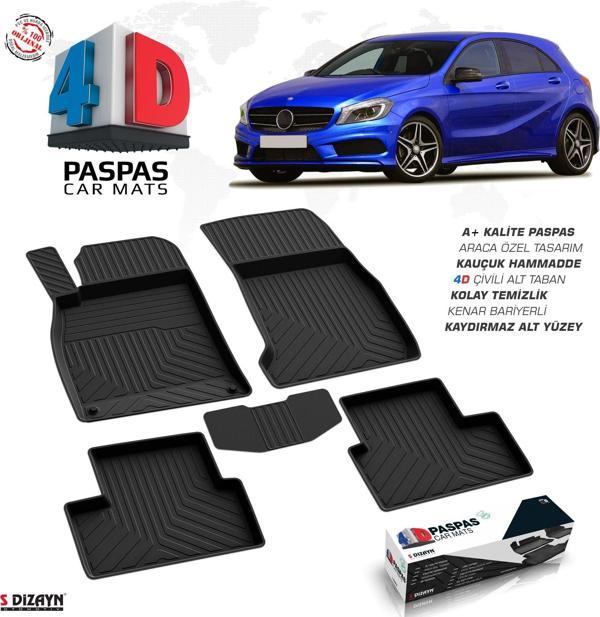 Mercedes A Serisi W176 4D Havuzlu Paspas 2012-2018 A+Kalite - Image 1
