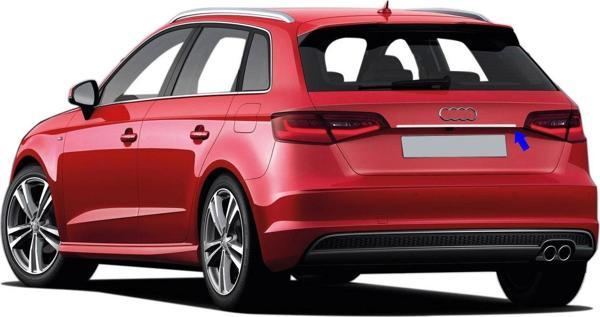 S-Dizayn Audi A3 HB Krom Bagaj Çıtası 2013-2017 - Image 1