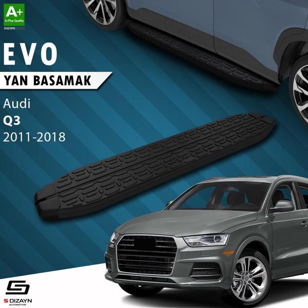 S-Dizayn Audi Q3 8U Evo Siyah Yan Basamak 173 Cm 2011-2018 - Image 1