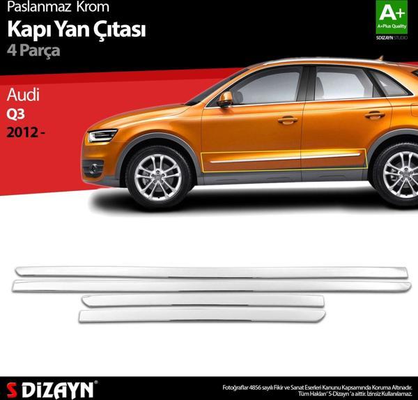 S-Dizayn Audi Q3 Krom Kapı Yan Çıtası 2012 Üzeri - Image 1