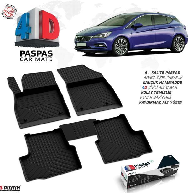 Opel Astra K 4D Havuzlu Paspas 2015 ve Üzeri A+Kalite - Image 1