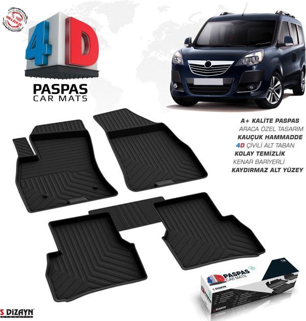 Opel Combo D 4D Havuzlu Paspas 2012-2018 A+Kalite - Image 1