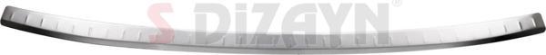 S-Dizayn Audi Q7 Krom Arka Tampon Eşiği 2010-2015 - Image 1