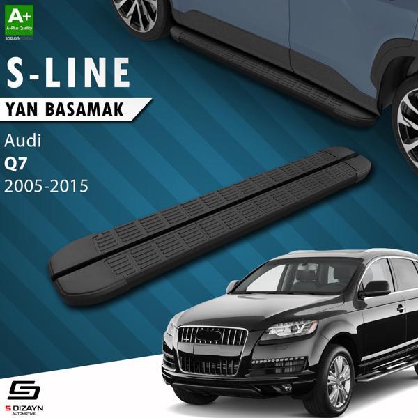S-Dizayn Audi Q7 S-Line Siyah Yan Basamak 213 Cm 2005-2015 - Image 1