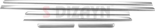 S-Dizayn Bmw 3 Serisi E46 Krom Yan Kapı Çıtası 6 Prç 1998-2005 - Image 1