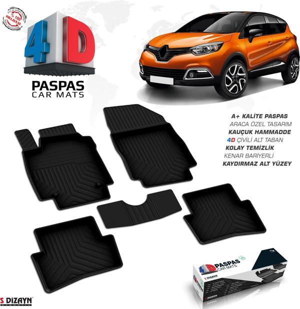 Renault Captur 4D Havuzlu Paspas 2013-2020 A+Kalite - Image 1