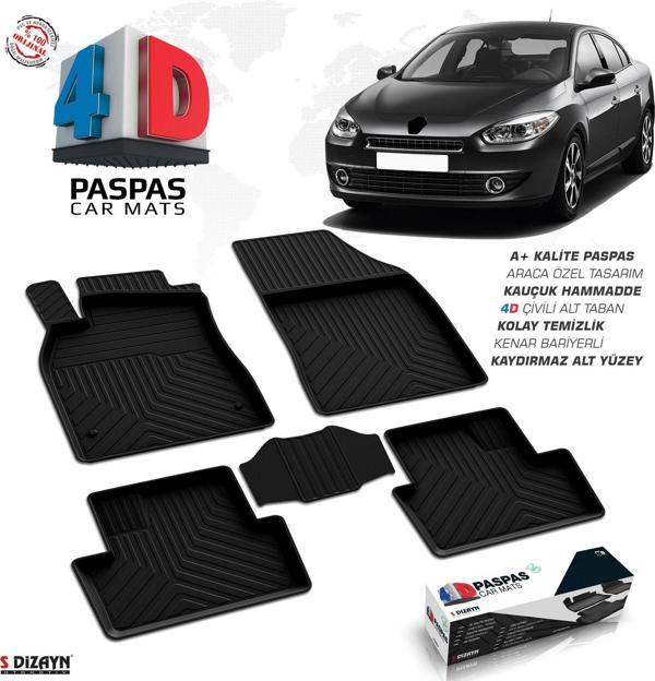 Renault Fluence 4D Havuzlu Paspas 2010 ve Üzeri A+Kalite - Image 1
