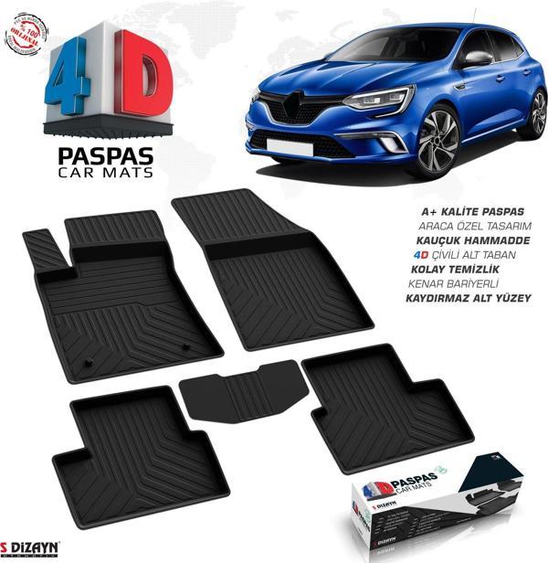 Renault Megane 4 HB 4D Havuzlu Paspas 2016 ve Üzeri A+Kalite - Image 1