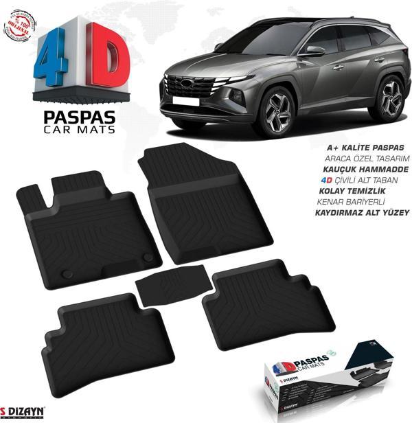 S-Dizayn Hyundai Tucson 4 4D Havuzlu Paspas 2021 Üzeri A+ Kalite - Image 1