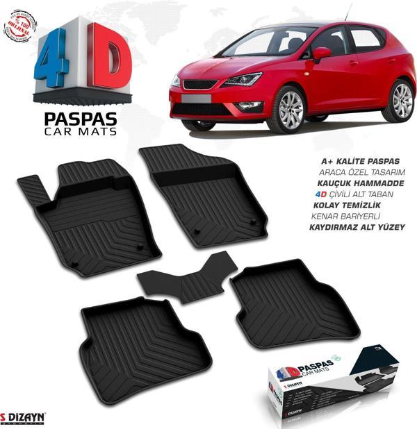 Seat Ibiza 4D Havuzlu Paspas 2009-2017 A+Kalite - Image 1