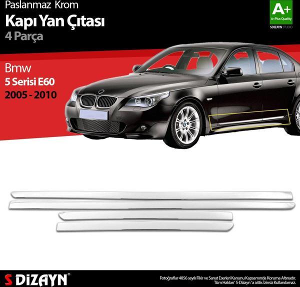 S-Dizayn Bmw 5 Serisi E60 Krom Kapı Yan Çıtası 2005-2010 - Image 1