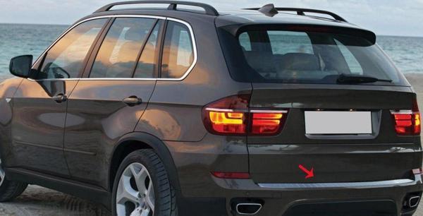 S-Dizayn Bmw X5 E70 Krom Arka Tampon Eşiği 2007-2013 - Image 1