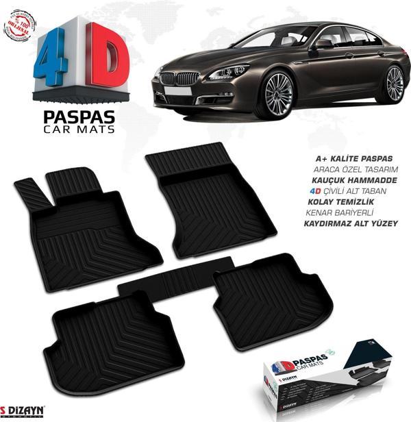 S-Dizayn Bmw 6 Serisi F06 4D Havuzlu Paspas 2011-2018 A+Kalite - Image 1