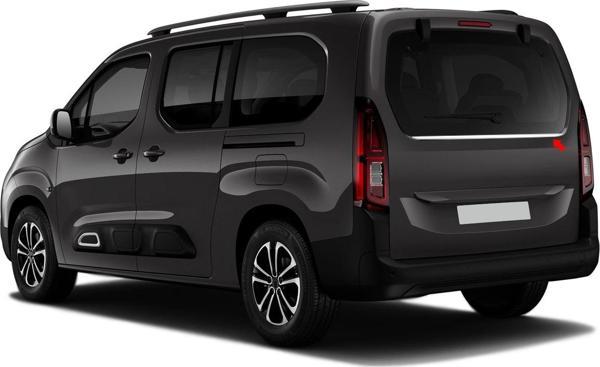 S-Dizayn Citroen Berlingo Krom Bagaj Camı Alt Çıtası 2019 ve Üzeri - Image 1